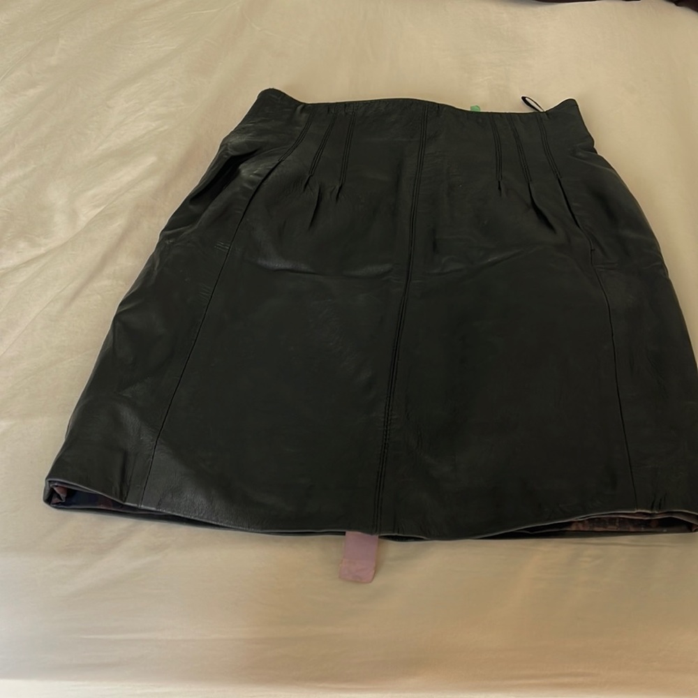 Vintage leather skirt Made in Italy